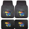 Kansas 4 Piece Heavy Duty Vinyl Car Truck Floor Mat Set view 1