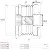 INA Alternator Freewheel Pulley - AFP6025(INA) view 4