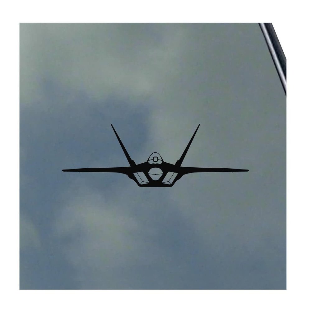 F-22 Raptor Pilot Front Vinyl Sticker Decal USA Air Force Veteran