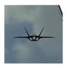 F-22 Raptor Pilot Front Vinyl Sticker Decal USA Air Force Veteran view 1