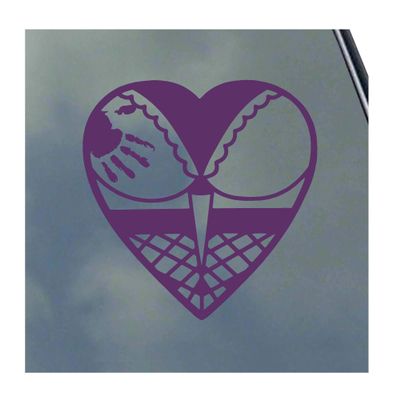 BDSM Butt Heart Vinyl Sticker Decal S&M Kinky Love Master Submissive Safe Word