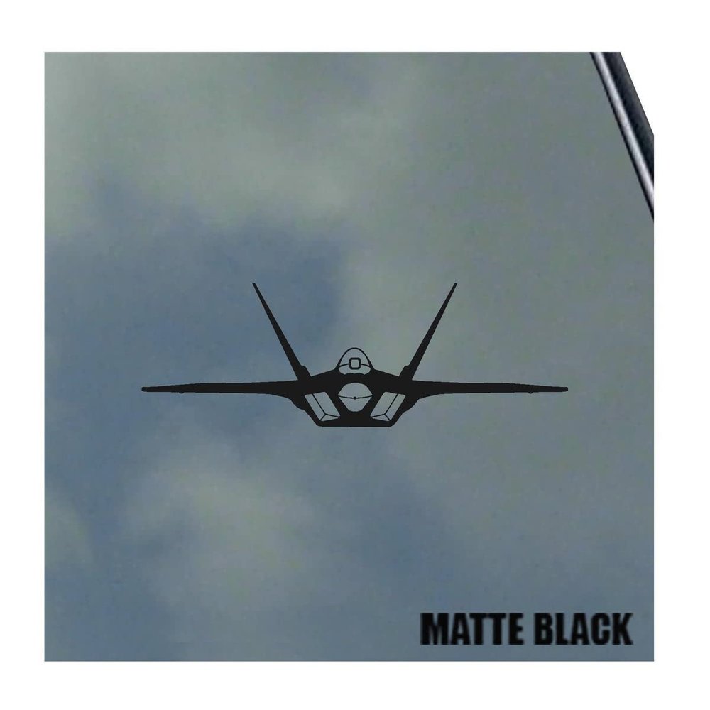 F-22 Raptor Pilot Front Vinyl Sticker Decal USA Air Force Veteran