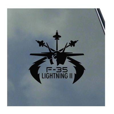 F-35 Lightning II Pilot Emblem Vinyl Sticker Decal USA Air Force Marines Veteran Strike Panther