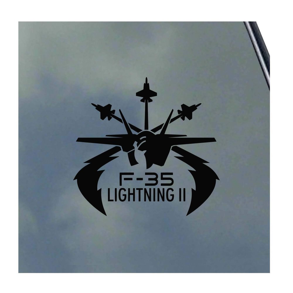 F-35 Lightning II Pilot Emblem Vinyl Sticker Decal USA Air Force Marines Veteran Strike Panther