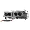 Car Heater, 12V 4 Hole Auto Heating Fan Defroster Defogger Demister for WINDSHIELD Fast Defogging Adjustable Power Dual Switch Iron Durable Design for Car Truck RV Camping Use view 2