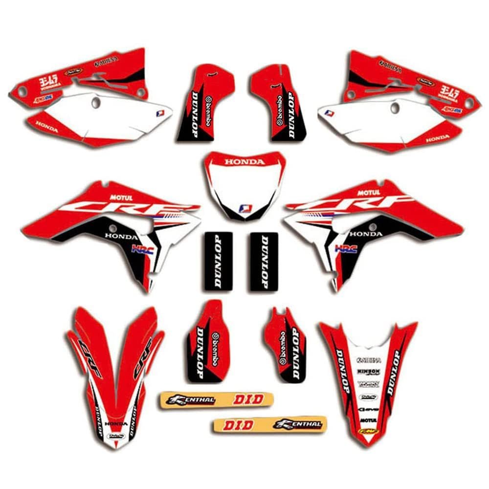 ENARUI Graphics Kit Decals Stickers for 2017-2020 Honda crf450r crf 450 450r crf450 and 2018-2021 crf250r crf 250 250r crf250