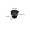 F FIERCE CYCLE 2pcs Universal M10x1.25 Motorcycle Left Side Mirror Hole Plugs Screws Rearview Mirrors Caps Screw Black view 4