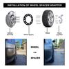 4X Black Universal 8x6.5 8x165.1 8x170 8x180 Wheel Spacers 1/2 Inch (12mm) view 2