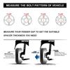 4X Black Universal 8x6.5 8x165.1 8x170 8x180 Wheel Spacers 1/2 Inch (12mm) view 3