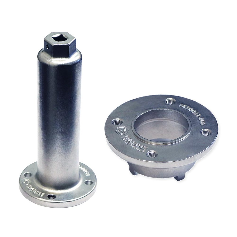 Marine Tech Tools Yamaha Bearing Retainer Wrench + Handle, Replaces Yamaha Factory Part Number YB-06075, Removes Retaining Rings & Yamaha Bearing Carrier Removal Tool
