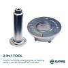 Marine Tech Tools Yamaha Bearing Retainer Wrench + Handle, Replaces Yamaha Factory Part Number YB-06075, Removes Retaining Rings & Yamaha Bearing Carrier Removal Tool view 3