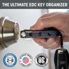 Keyport Pivot 2.0 Key Organizer - EDC Key Holder with Car Key Fob Attachment and Lost & Found Service - Compact, Customizable Modular Design - Keychain Alternative Gift for Men - Aluminum (Black) view 2