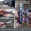 Keyport Pivot 2.0 Key Organizer - EDC Key Holder with Car Key Fob Attachment and Lost & Found Service - Compact, Customizable Modular Design - Keychain Alternative Gift for Men - Aluminum (Black) view 3