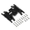 INJORA RC Skid Plate for Axial SCX24 Bronco Gladiator Deadbolt C10 Upgrades Parts 1/24 RC Crawler(Black view 1