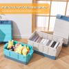 Ergocar Car Trunk Organizer Car Boot Storage Organiser with Waterproof PVC Bag Car Boot Tidy Storage 3 Times Size Folded Portable Box for Car/SUV/Truck/Auto (Yellow Gray, 45L) view 2