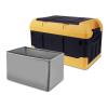 Ergocar Car Trunk Organizer Car Boot Storage Organiser with Waterproof PVC Bag Car Boot Tidy Storage 3 Times Size Folded Portable Box for Car/SUV/Truck/Auto (Yellow Black, 75L) view 1