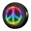 Foruidea Rainbow Peace Spare Tire Cover Dust-Proof Wheel Tire Cover Fit Trailer, RV, SUV and Many Vehicle 17 Inch view 1