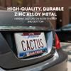 Desert Cactus College of Charleston License Plate Frame Car Tag Holder for Front or Back of Car Cougars C of C Officially Licensed Metal (Founding Year) view 4