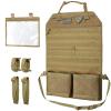 WYNEX Car Seat Organizer, Molle Backseat Cover Organizer Protector with Sling Rack, Visual Pocket and Patch, Universal Vehicle Fits for F150, Jeeps, Pickups & Trucks for Road Trips view 1