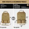 WYNEX Car Seat Organizer, Molle Backseat Cover Organizer Protector with Sling Rack, Visual Pocket and Patch, Universal Vehicle Fits for F150, Jeeps, Pickups & Trucks for Road Trips view 2