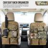 WYNEX Car Seat Organizer, Molle Backseat Cover Organizer Protector with Sling Rack, Visual Pocket and Patch, Universal Vehicle Fits for F150, Jeeps, Pickups & Trucks for Road Trips view 3