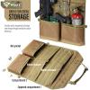 WYNEX Car Seat Organizer, Molle Backseat Cover Organizer Protector with Sling Rack, Visual Pocket and Patch, Universal Vehicle Fits for F150, Jeeps, Pickups & Trucks for Road Trips view 4