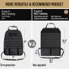 WYNEX Car Seat Organizer, Molle Backseat Cover Organizer Protector with Sling Rack, Visual Pocket and Patch, Universal Vehicle Fits for F150, Jeeps, Pickups & Trucks for Road Trips view 2