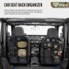 WYNEX Car Seat Organizer, Molle Backseat Cover Organizer Protector with Sling Rack, Visual Pocket and Patch, Universal Vehicle Fits for F150, Jeeps, Pickups & Trucks for Road Trips view 3