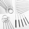 FineGood 9 Pcs Wire Brush Set - Carb Cleaner Kit with 3 Brass, 3 Steel, 3 Nylon Brushes for Car Detailing view 4