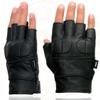 Milwaukee Leather Men's SH462 Men's Black Leather Full Panel Fingerless Gloves with Gel Palms (Small) view 3