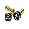 1UP Racing 190412 Lowpro Bullet Plugs & Grips - 5mm - Black/Black view 1
