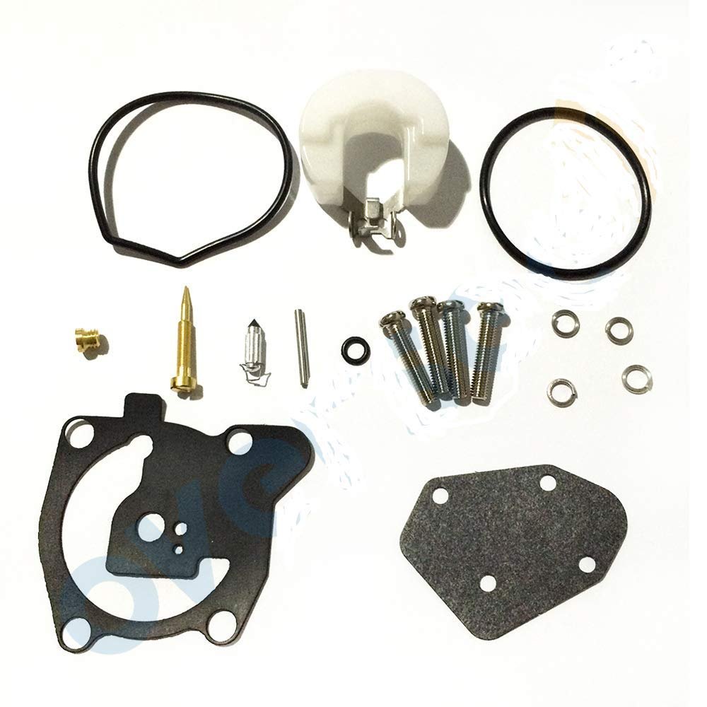 Oversee 66T-W0093-00 Carburetor Repair Kit for Yamaha Parsun Powertec 40HP Outboard Engine Boat Motor aftermarket Parts 66T-W0093