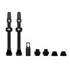 Muc-Off Tubeless Valves V2 60mm Black | 4X 7075 Aircraft-Grade Aluminium Presta Valves with Core Removal Tool | 44mm / 60mm / 80mm - 10 Anodised Color Options | Fits MTB, Gravel & Road view 1