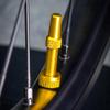 Muc-Off Tubeless Valves V2 60mm Gold | 4X 7075 Aircraft-Grade Aluminium Presta Valves with Core Removal Tool | 44mm / 60mm / 80mm - 10 Anodised Color Options | Fits MTB, Gravel & Road view 3