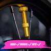 Muc-Off Tubeless Valves V2 60mm Gold | 4X 7075 Aircraft-Grade Aluminium Presta Valves with Core Removal Tool | 44mm / 60mm / 80mm - 10 Anodised Color Options | Fits MTB, Gravel & Road view 4
