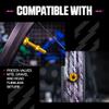 Muc-Off Tubeless Valves V2 44mm Gold | 4X 7075 Aircraft-Grade Aluminium Presta Valves with Core Removal Tool | 44mm / 60mm / 80mm - 10 Anodised Color Options | Fits MTB, Gravel & Road view 4
