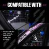 Muc-Off Tubeless Valves V2 44mm Silver | 4X 7075 Aircraft-Grade Aluminium Presta Valves with Core Removal Tool | 44mm / 60mm / 80mm - 10 Anodised Color Options | Fits MTB, Gravel & Road view 4
