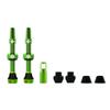 Muc-Off Tubeless Valves V2 44mm Green | 4X 7075 Aircraft-Grade Aluminium Presta Valves with Core Removal Tool | 44mm / 60mm / 80mm - 10 Anodised Color Options | Fits MTB, Gravel & Road view 1
