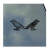 Huginn and Muninn with Scrollwork Vinyl Sticker Decal Norse Asatru Odin Thor Raven view 1