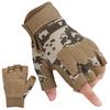 FIORETTO Fingerless Gloves for Men, Breathable Grip Palm Gloves for Motorcycle Riding, Driving, Cycling, Exercise, Workout, Climbing, Hiking and Outdoor Activities Yellow Camo Small view 1