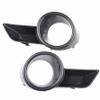 munirater 2-pack Front Bumper Fog Light Cover Grilles Replacement for Highlander 2008 2009 2010 Left and Right Side view 2