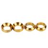 Alomejor Brake Caliper Spacer, Gold Vacuum Nitride Coated Inclined Plane Design, Brake Pad Spacer | for Auto DIY Enthusiasts Motorcycles Racing Performance Upgrades view 1