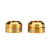 Alomejor Brake Caliper Spacer, Gold Vacuum Nitride Coated Inclined Plane Design, Brake Pad Spacer | for Auto DIY Enthusiasts Motorcycles Racing Performance Upgrades view 2