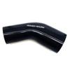 HEAAEH RACING 45 Degree ID 2.75 Inch To 3.0 Inch 4Ply Elbow Reducer Silicone Hose Coupler Black (70-76MM) view 1