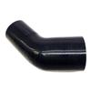 HEAAEH RACING 45 Degree ID 2.75 Inch To 3.0 Inch 4Ply Elbow Reducer Silicone Hose Coupler Black (70-76MM) view 2