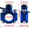 ORAEVY CNC Universal Motorcycle Engine Stop Start Kill Switch Button with Mounting Backplate Compatible with Yamaha YZ250 YZ450 WR250 WR450 - Blue view 3