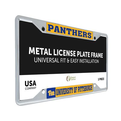 Desert Cactus Pittsburgh Pitt Panthers UP License Plate Frame (Mascot)