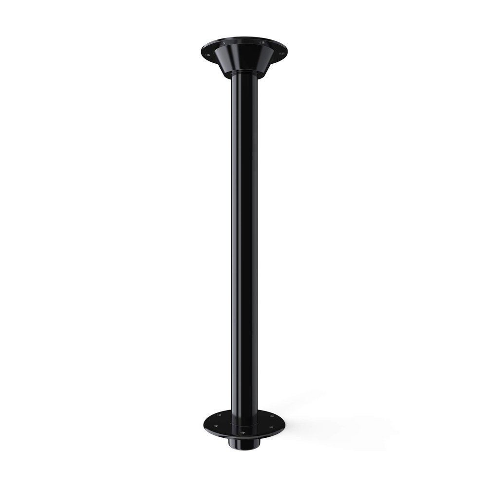 Manufacturers' Select ITC RV Table Leg System. SurFit 29" Leg, Black, Recessed Mount with Aluminum Floor and Table Bases