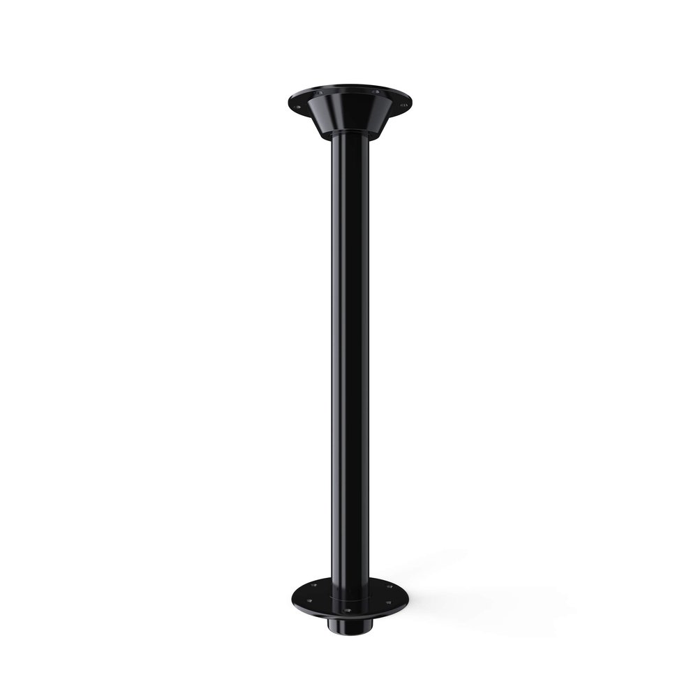 Manufacturers' Select ITC RV Table Leg System. SurFit 27" Leg, Black, Recessed Mount with Aluminum Floor and Table Bases