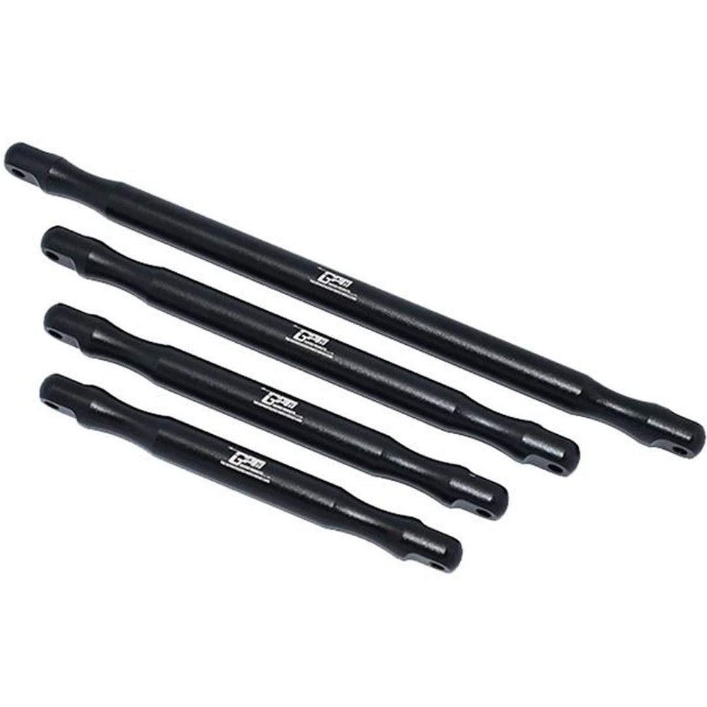 GPM Aluminum Front&Rear Support Brace Bar for ARRMA 1/5 Outcast 8S Blx Stunt Truck-Ara5810 (Black)
